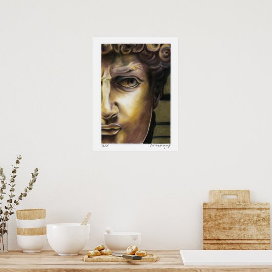 Poster Statue de David par Lee Vandergrift (Cuisine)