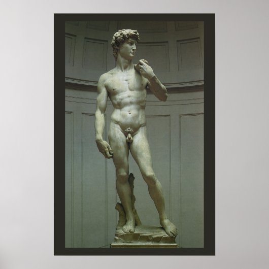 Poster Statue de David par Michelangelo (Devant)