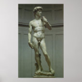 Poster Statue de David par Michelangelo (Devant)