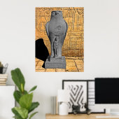 Poster Statue de Horus, Edfu, Égypte (1) (Bureau à domicile)
