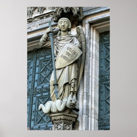 Poster Statue de la cathédrale de Cologne (Devant)