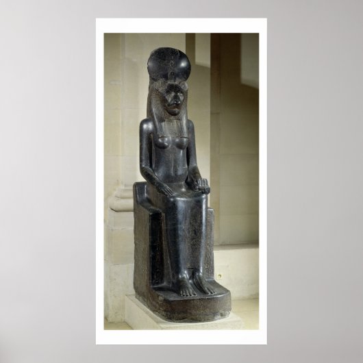 Poster Statue de la déesse à tête de lion Sekhmet, de la (Devant)
