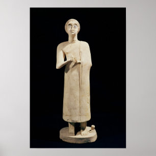 Poster Statue de la Grande Déesse, de Tell Asmar