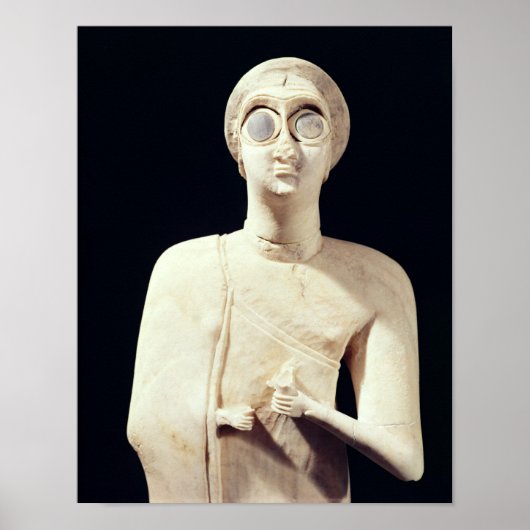 Poster Statue de la Grande Déesse, de Tell Asmar (Devant)