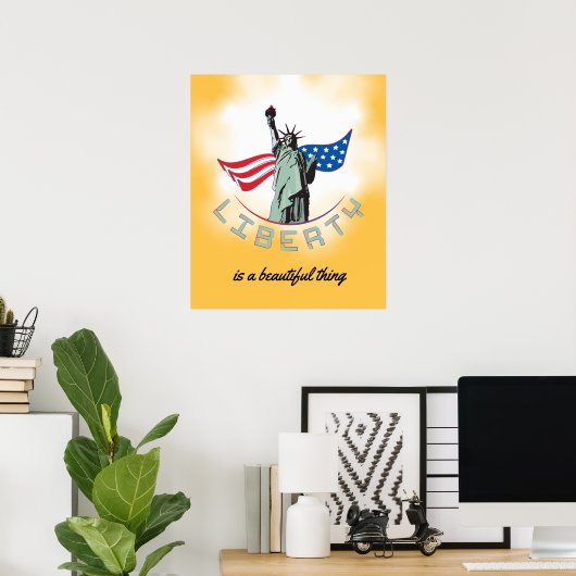 Poster Statue de la Liberté (Bureau à domicile)