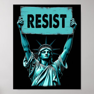 Poster Statue De La Liberté 4 juillet Patriotique Résiste
