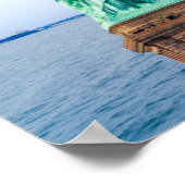 Poster Statue de la Liberté avec le World Trade Center (Coin)