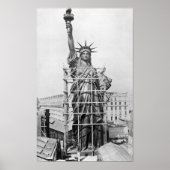 Poster Statue de la Liberté Construction - Paris - 1884 (Devant)