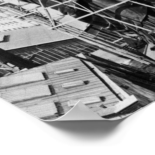 Poster Statue de la Liberté Construction - Paris - 1884 (Coin)