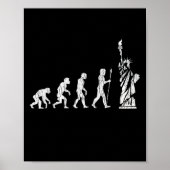 Poster Statue De La Liberté De L'Évolution Humaine Résist (Devant)