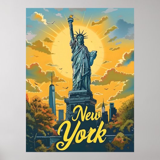 Poster Statue de la Liberté de New York (Devant)