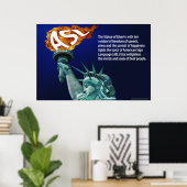 Poster Statue de la Liberté éclaire sa flamme pour ASL 36 (Bureau à domicile)