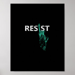 Poster Statue De La Liberté En Perte Résiste