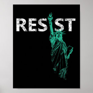 Poster Statue De La Liberté En Perte Résiste