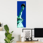 Poster Statue de la Liberté et Ciel bleu (Bureau à domicile)