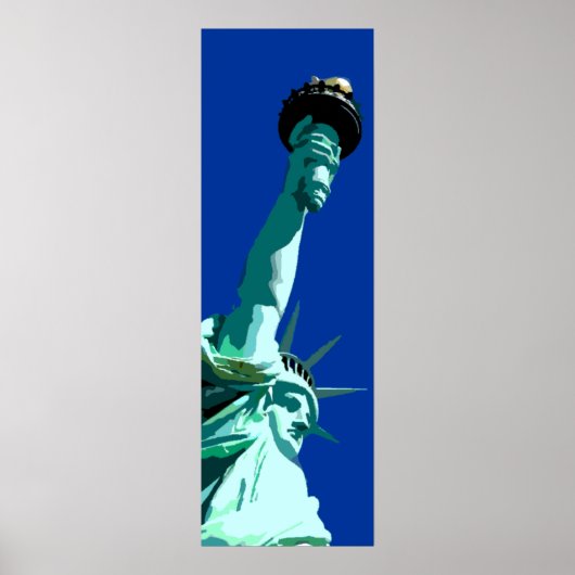 Poster Statue de la Liberté et Ciel bleu (Devant)