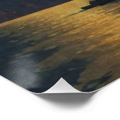 Poster Statue de la Liberté et de la Pleine lune (Coin)