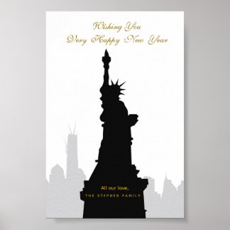 Poster Statue de la Liberté & New York