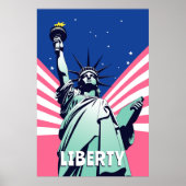 Poster Statue de la Liberté New York Pop Art (Devant)