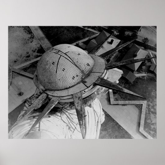 Poster Statue de la Liberté - Photo aérienne (1920) (Devant)