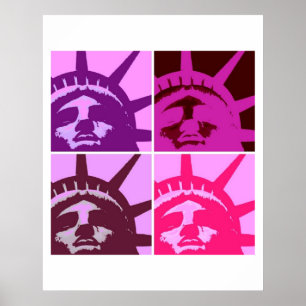 Poster Statue de la Liberté Pop Art