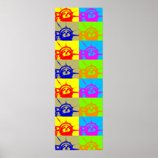 Poster Statue de la Liberté Quatre couleurs Pop Art Poste