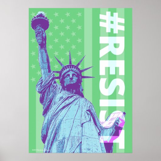 Poster Statue De La Liberté Résiste À L'Art (Devant)