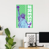 Poster Statue De La Liberté Résiste À L'Art (Bureau à domicile)
