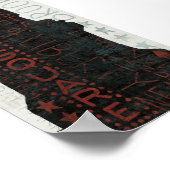 Poster Statue de la liberté Silhouette (Coin)