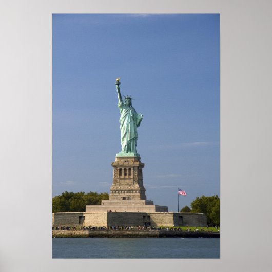 Poster Statue de la Liberté sur Liberty Island à New York (Devant)