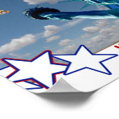 POSTER STATUE DE LA LIBERTÉ TERRE DE L'AFFICHAGE LIBRE (Coin)