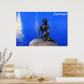 Poster Statue de la petite sirène, Copenhague, Danemark (Cuisine)
