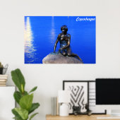 Poster Statue de la petite sirène, Copenhague, Danemark (Bureau à domicile)