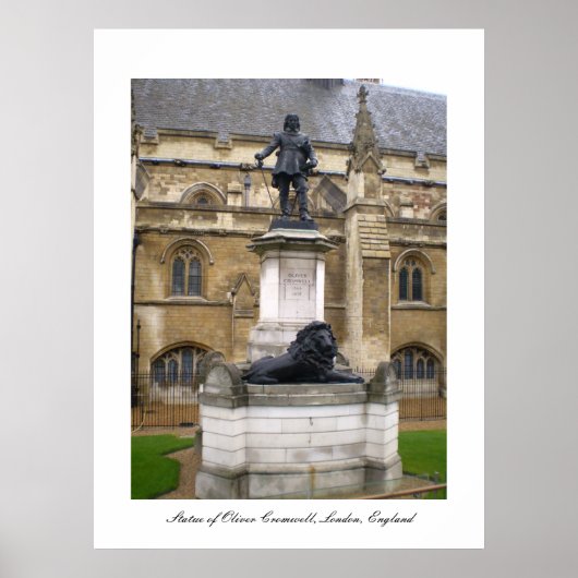 Poster Statue de l'affiche Oliver Cromwell (Devant)