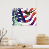 Poster Statue de l'aigle à chauve-souris (Cuisine)