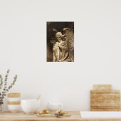 Poster Statue de l'ange avec les mains croisées, Buenos A (Cuisine)