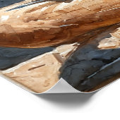 Poster Statue de l'Écriture égyptienne antique (Coin)