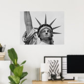 POSTER STATUE DE LIBERTÉ, NEW YORK - NOIR & BLANC (Bureau à domicile)