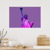 Poster Statue de Liberty Pop Art (Cuisine)