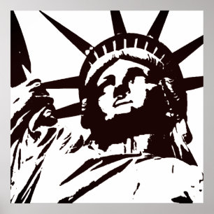 Poster Statue de Liberty Pop Art