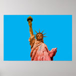 Poster Statue de Liberty Pop Art<br><div class="desc">Oeuvres de Monuments de la ville de New York - Immeubles Symboles nationaux indépendants des États-Unis d'Amérique</div>