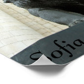 Poster Statue de lion, Sofia, Bulgarie (Coin)