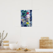 Poster Statue de moine Jizo avec bib et casquette (Cuisine)