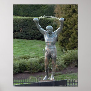 Poster Statue de Philadelphie Rocky