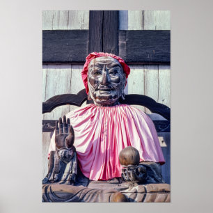Poster Statue de Pindola Bharadvaja à Nara - Japon