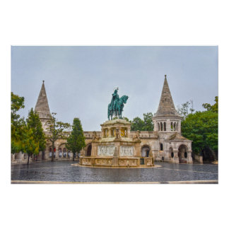 Poster Statue de Saint-Étienne, Budapest, Hongrie