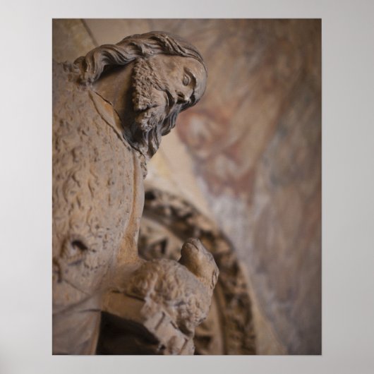 Poster Statue de saint Jean-Baptiste (Devant)