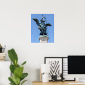 Poster Statue de Saint Michel - Castel Sant'Angelo sommet (Bureau à domicile)