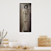 Poster Statue de Sepa, Ancien Royaume (calcaire peint) (Cuisine)