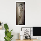 Poster Statue de Sepa, Ancien Royaume (calcaire peint) (Bureau à domicile)